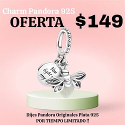 Pandora Charm Luciérnaga Original  Hermosa De Super Calidad Resiste El Agua y Sudor Joya Fina