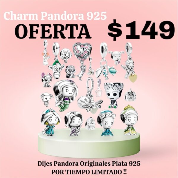 Chams Originales Pandora  Hermosa De Super Calidad Resiste El Agua y Sudor Joya Fina